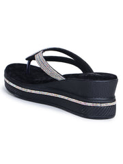 Fashion Open Back Sandal 2 inches Wedge Heels