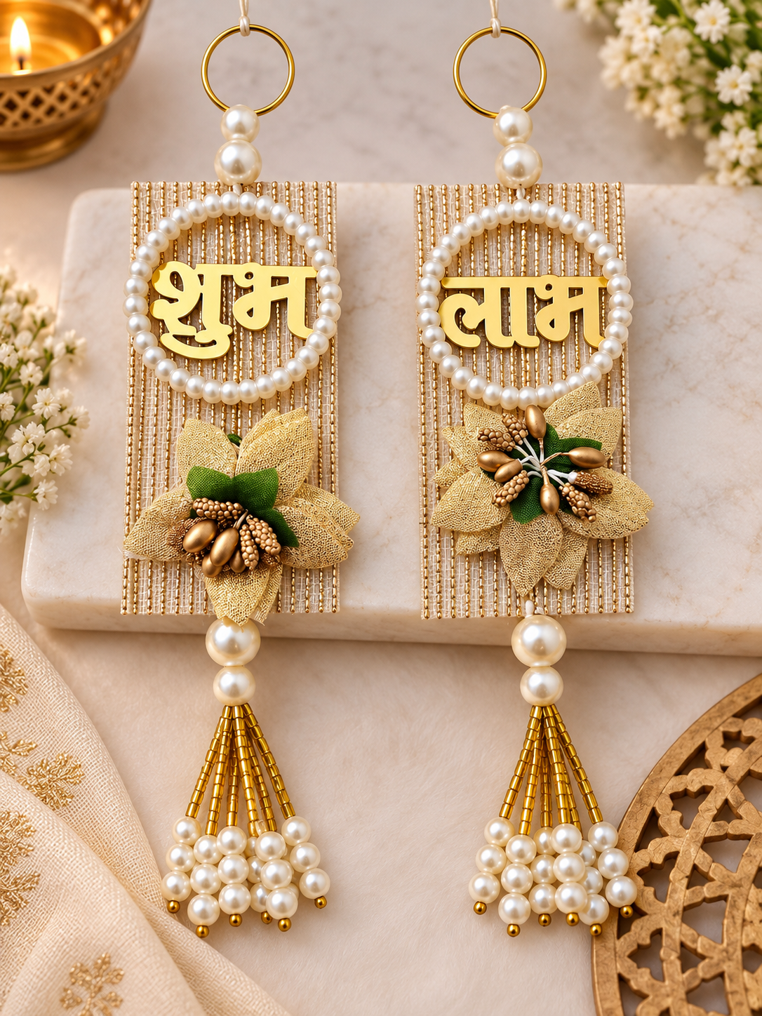 Decorative Subh Labh For Home, Office, Diwali Decoration Traditional Indian Style