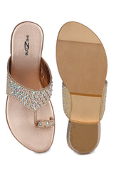 Shezone - Casual Fashion Sandals 1 Inch Block Open Back Round Toe Heels