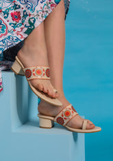 Women Casual Fashion Open Back Sandals - 2 inches Block Heels