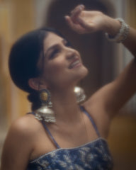 Noori Blue Kali Lehenga