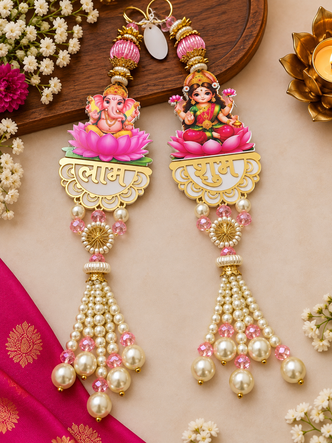 Decorative Subh Labh For Home, Office, Diwali Decoration Traditional Indian Style