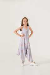 Slate Grey Palazzo Jumpsuit Kids