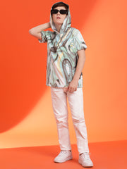 Boys Cotton Hooded T-shirt