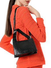 حقيبة يد نسائية من فريفولا كروك - أونيكس بلاك