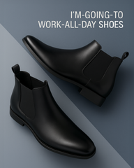 Kraasa Men's Slip On Fashion Chelsea Boots | High Tops, Soft Cushioned Insole, Comfortable Fit, Trendy, Stylish Boots