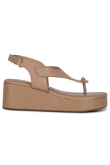 Shezone - Casual Fashion Sandals 2.5 Inches Wedge Ankle Loop Round Toe Heels