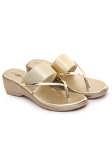 Casual Fashion Sandals 2 Inches Wedge Open Back Round Toe Heels