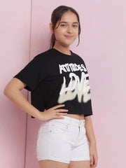 Girls Cotton Crop Top