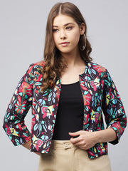 SyleStone Women's MultiColoured Colour Blocked Shrug