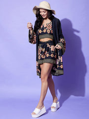 Women's Shrug Top and Shorts 3 piece Set