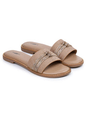 أحذية مسطحة مفتوحة من الأمام سهلة الارتداء، مناسبة للإطلالات الكاجوال