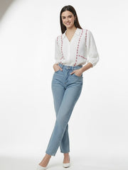 Women Classic Floral Casual Shirt
