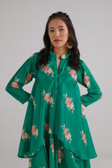Jade Green Dhoti Kurti Dress
