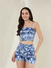 Women's Pink Self Design Co-Ord Set