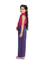 Girls Rayon Jumpsuit with belt