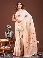 Elegant Woven Work Saree - A Whiff of Tradition Wrapped in Grace