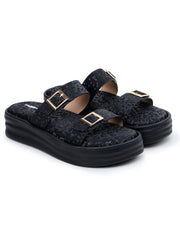 صندل كاجوال أنيق بكعب مسطح مفتوح من الخلف