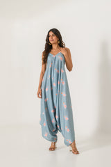 Aqua Blue Palazzo Jumpsuit