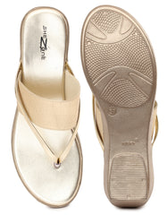 Casual Fashion Sandals 2 Inches Wedge Open Back Round Toe Heels