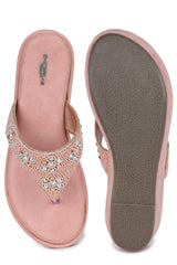 صندل كاجوال أنيق بكعب إسفيني 3 بوصات، مفتوح من الخلف، مقدمة دائرية