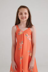 Bright Orange Palazzo Jumpsuit Kids