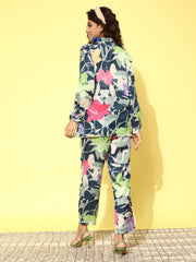 Indo Era - Women Printed Shirt with Trousers Co - Ords