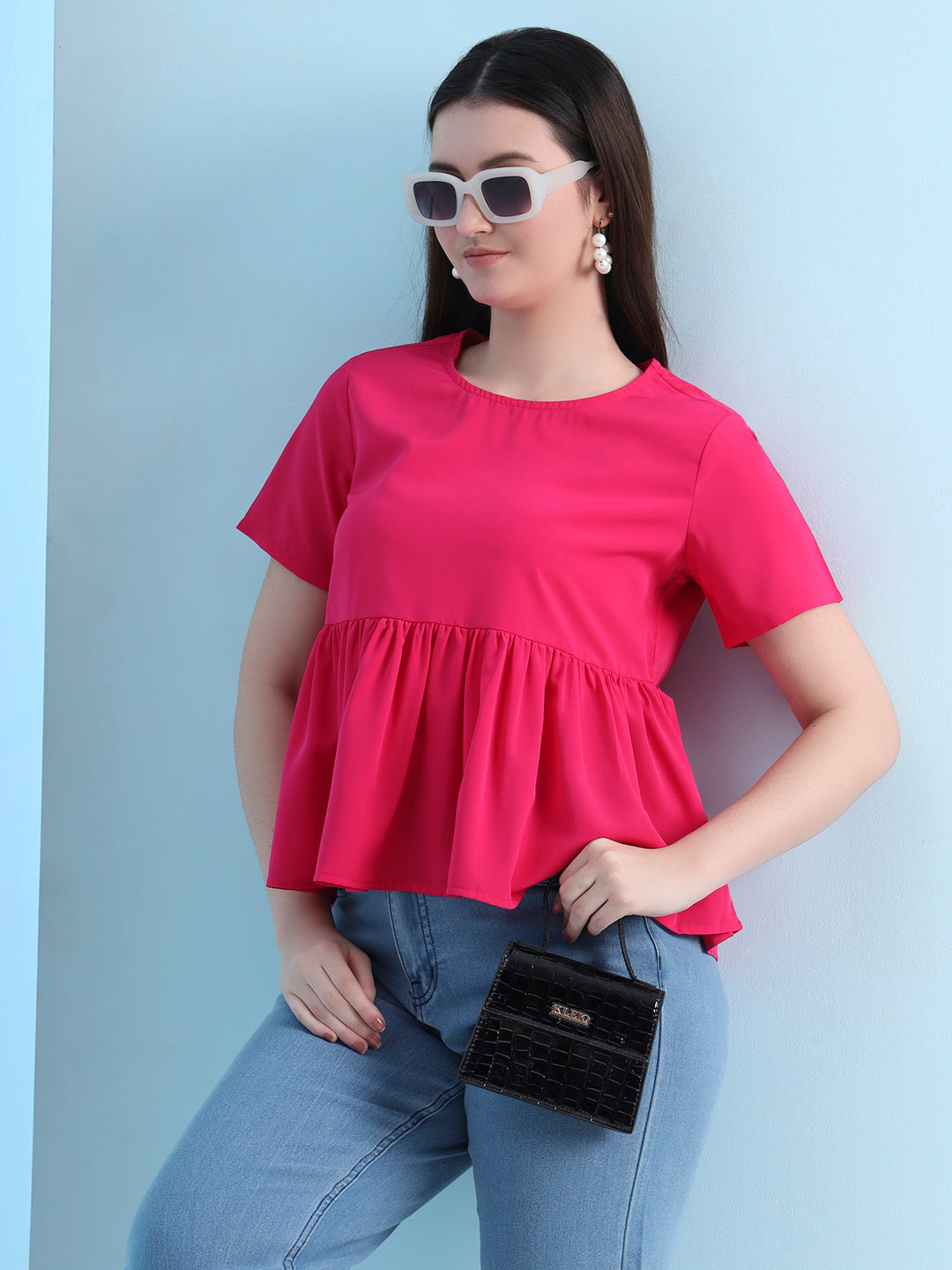 casual raglan sleeves solid women top 8