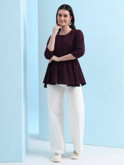 casual raglan sleeves solid women top 2