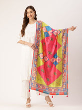 Sangam - Prints Multi color Art Silk Printed Traditional Tassel Dupatta