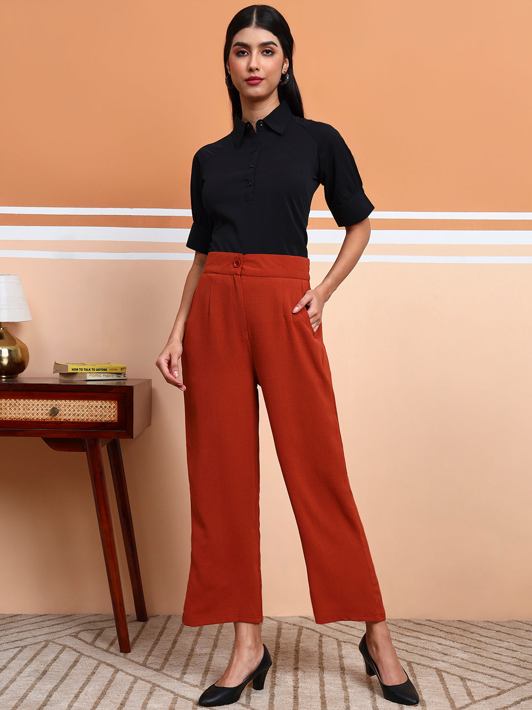 women straight fit relaxed trousers copy 1