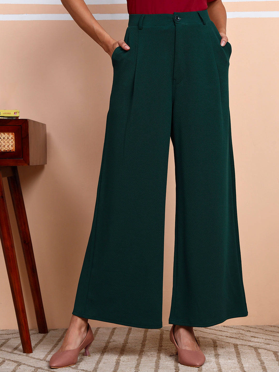 women flared fit trousers copy 1