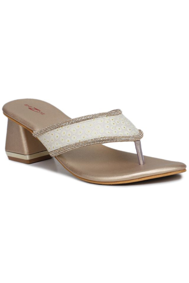 Fashion Open Back Sandal 1.5 inches Block Heels