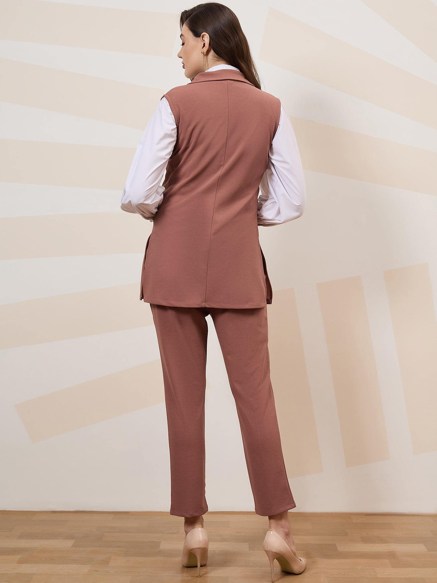 athena immutable v neck sleeveless slim fit blazer with trousers 1