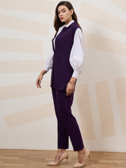 athena immutable v neck sleeveless slim fit blazer with trousers 2