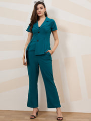 athena immutable shawl collar short sleeve blazer and trouser co ords