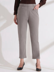 women comfort high rise regular fit formal pant 2