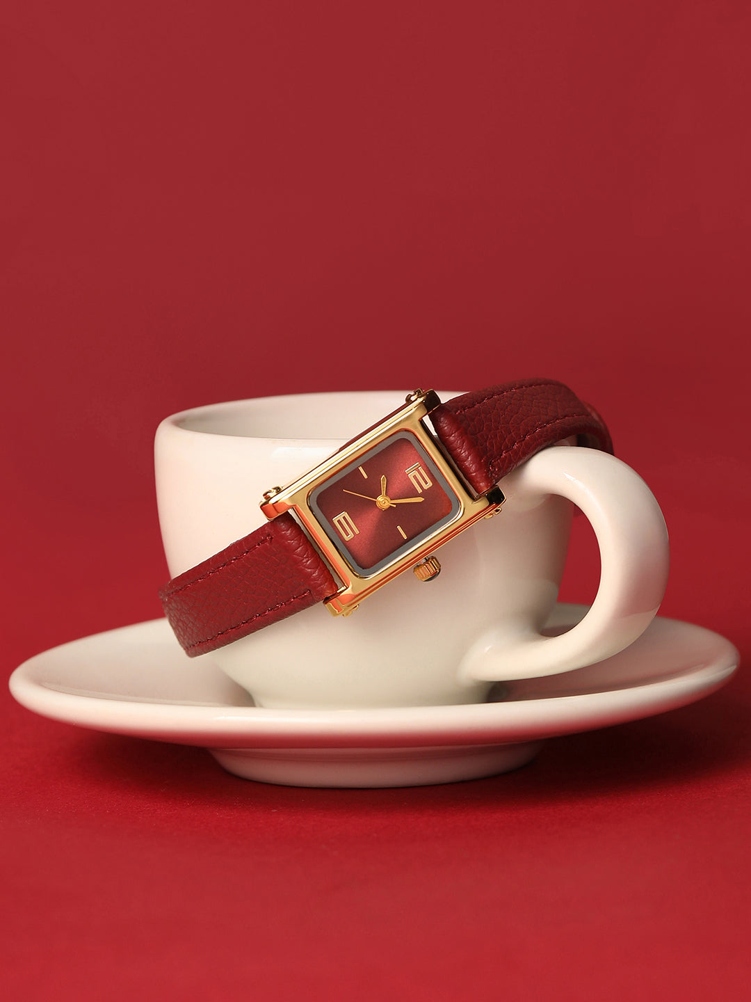 The Ruby Classic Watch - Deep Red