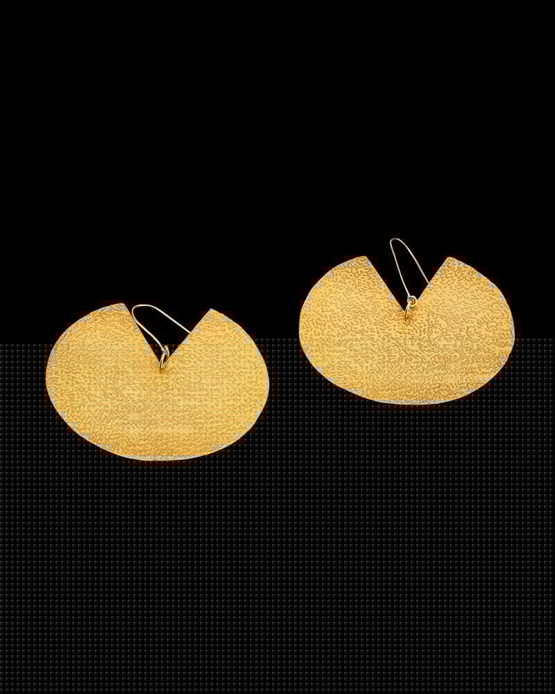 Gold-Plated Moonlight Earrings