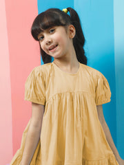 athena girl puff sleeve balloon dress 2