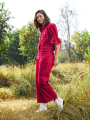 athena women crop top with trousers