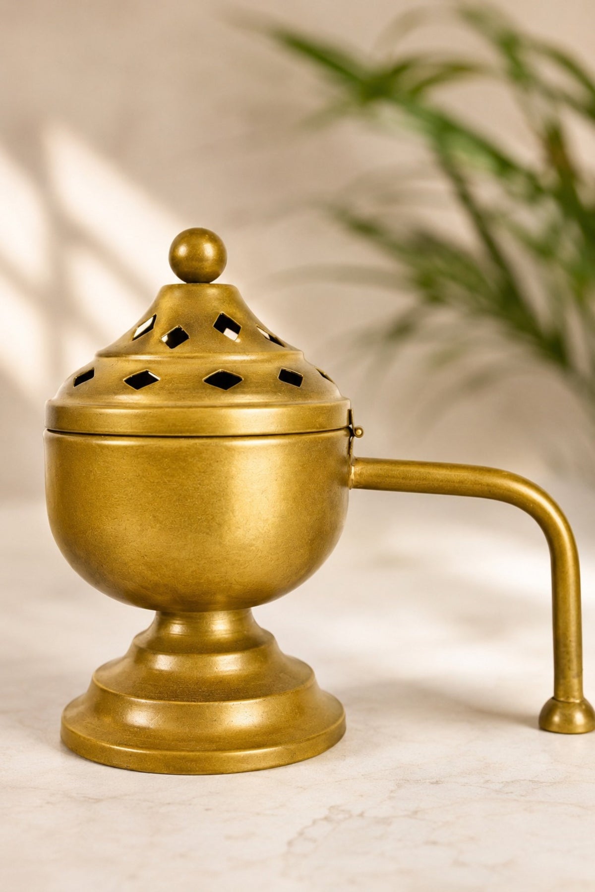 metal dhoop dani with lid for pooja loban sambrani burning covered incense burner for home temple havan meditation traditional vastu decor festive gift item copy