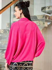 shally bhasin by athena women floral embroidered batwing sleeve blouson top 1