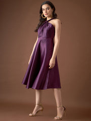 Mabish - Draped neck midi dress