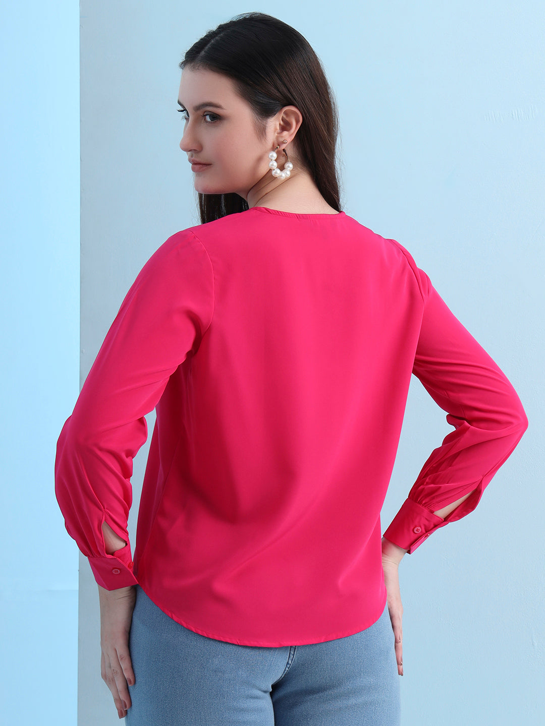 casual puff sleeves solid women top 5