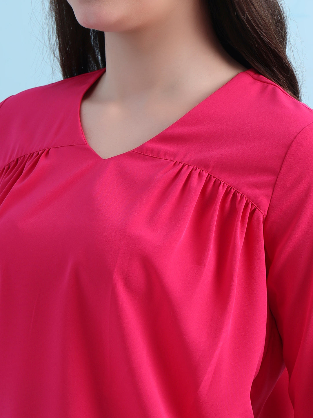 casual puff sleeves solid women top 5