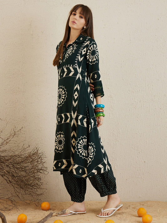 Green Printed A