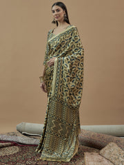 Women's Crepe Printed Designer Saree With Blouse Piece