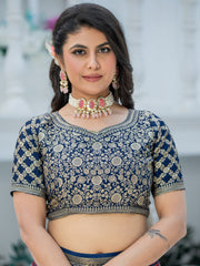 Women's Viscose Silk Woven Design Designer Saree With Blouse Piece