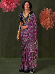 Women's Crepe Printed Designer Saree With Blouse Piece